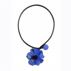 collier anémone tout cuir